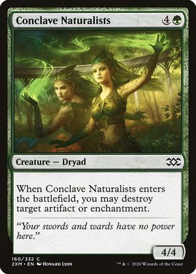 Carta MTG-Conclave Naturalists-Double Masters-160-EN-EX- C  Foil