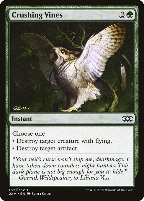 Carta MTG-Crushing Vines-Double Masters-162-EN-EX- C