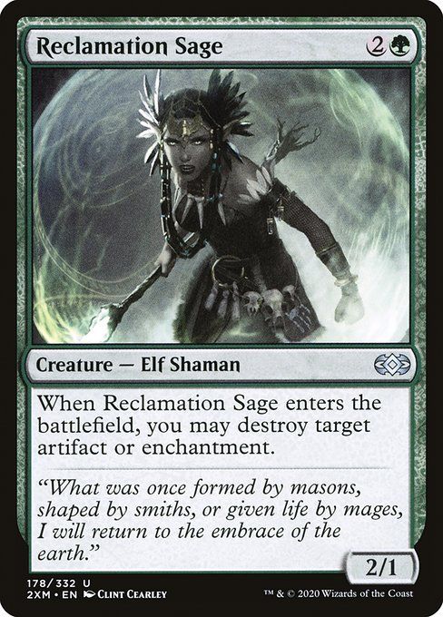 Carta MTG-Reclamation Sage-Double Masters-178-EN-EX- U