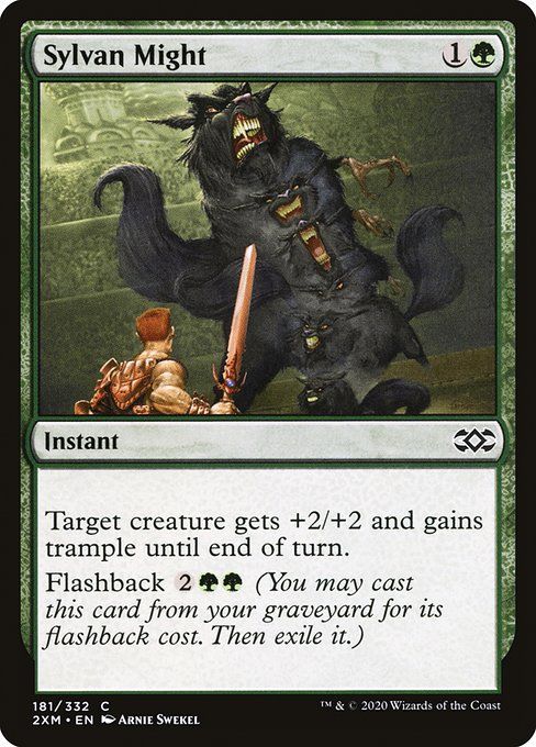 Carta MTG-Sylvan Might-Double Masters-181-EN-EX- C