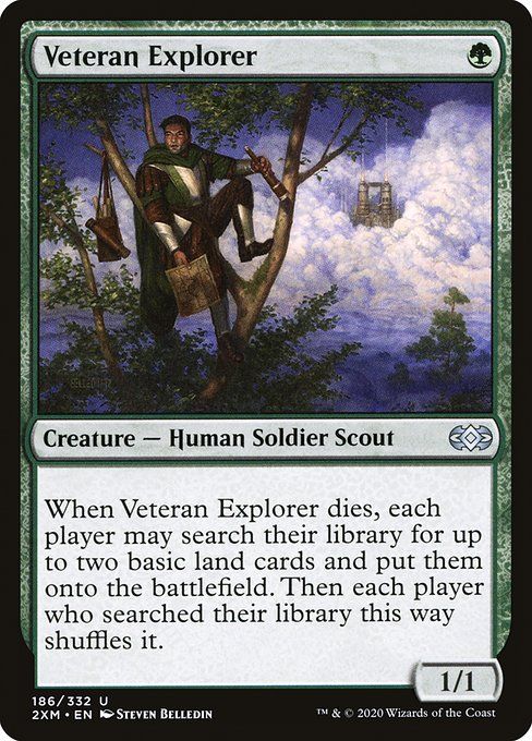 Carta MTG-Veteran Explorer-Double Masters-186-EN-EX- U  Foil