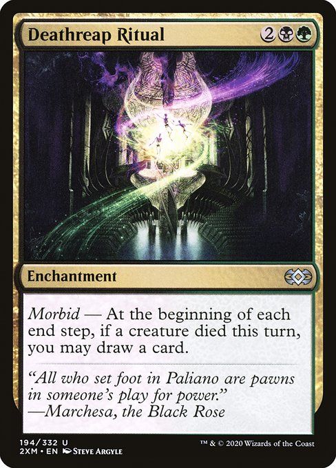 Carta MTG-Deathreap Ritual-Double Masters-194-EN-EX- U