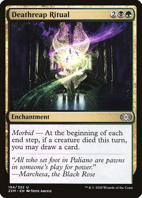 Carta MTG-Deathreap Ritual-Double Masters-194-EN-EX- U  Foil