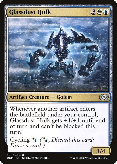 Carta MTG-Glassdust Hulk-Double Masters-199-EN-EX- U  Foil