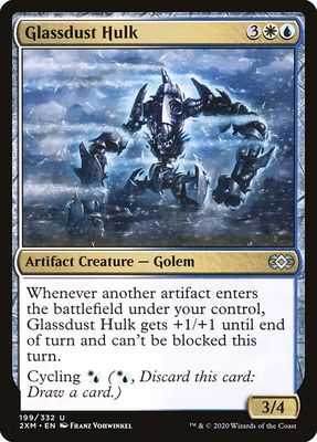 Carta MTG-Glassdust Hulk-Double Masters-199-EN-EX- U  Foil