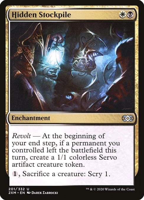 Carta MTG-Hidden Stockpile-Double Masters-201-EN-EX- U  Foil