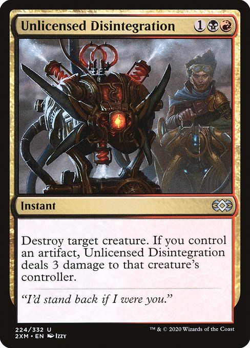 Carta MTG-Unlicensed Disintegration-Double Masters-224-EN-EX- U