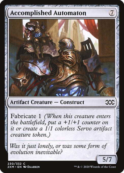 Carta MTG-Accomplished Automaton-Double Masters-230-EN-EX- C