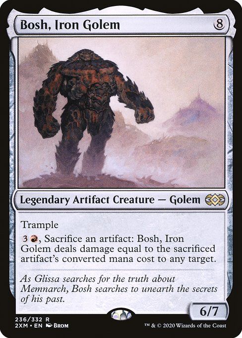 Carta MTG-Bosh, Iron Golem-Double Masters-236-EN-EX- R