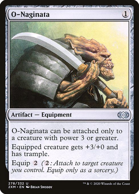 Carta MTG-O-Naginata-Double Masters-278-EN-EX- U  Foil
