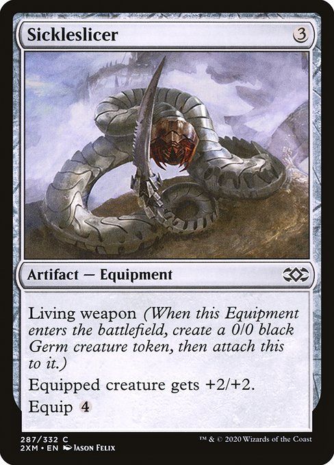 Carta MTG-Sickleslicer-Double Masters-287-EN-EX- C  Foil