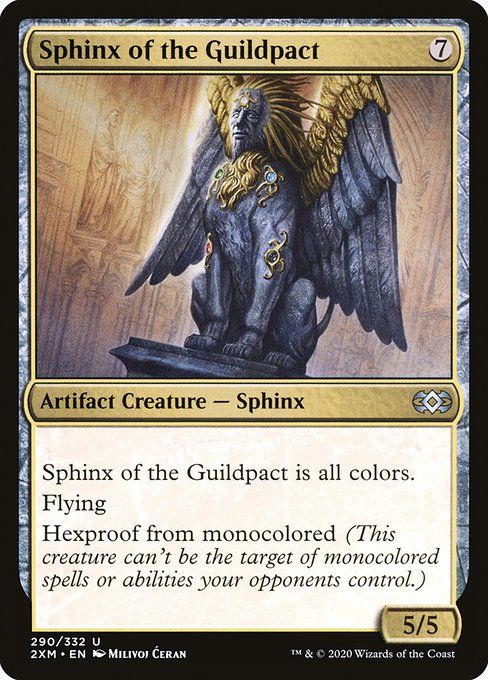 Carta MTG-Sphinx of the Guildpact-Double Masters-290-EN-EX- U
