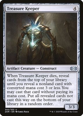 Carta MTG-Treasure Keeper-Double Masters-302-EN-EX- U  Foil