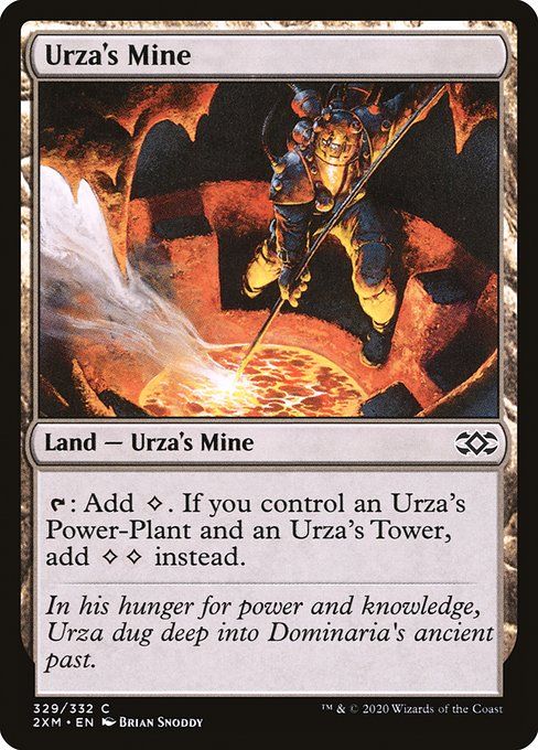 Carta MTG-Urza's Mine-Double Masters-329-EN-EX- C  Foil