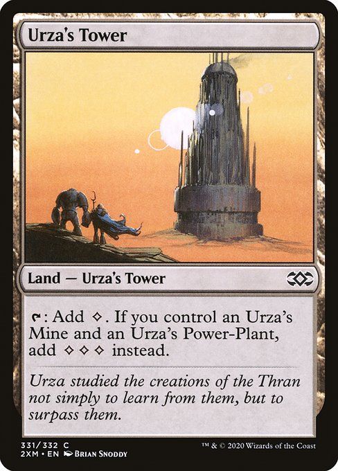 Carta MTG-Urza's Tower-Double Masters-331-EN-EX- C  Foil