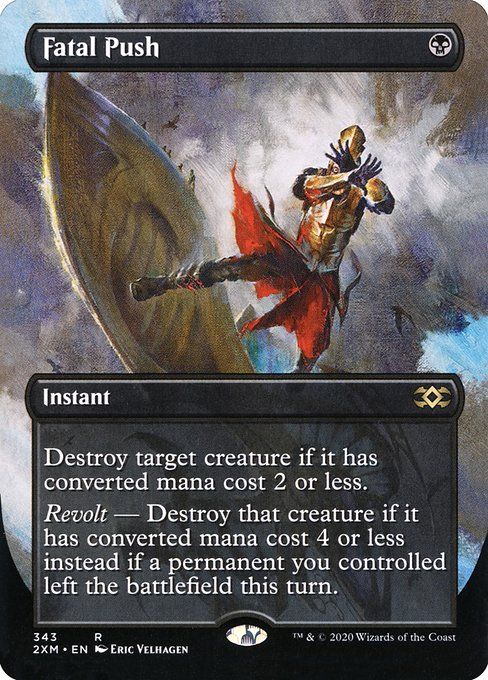 Carta MTG-Fatal Push (versione Full-Art)-Double Masters-343-EN-EX- R