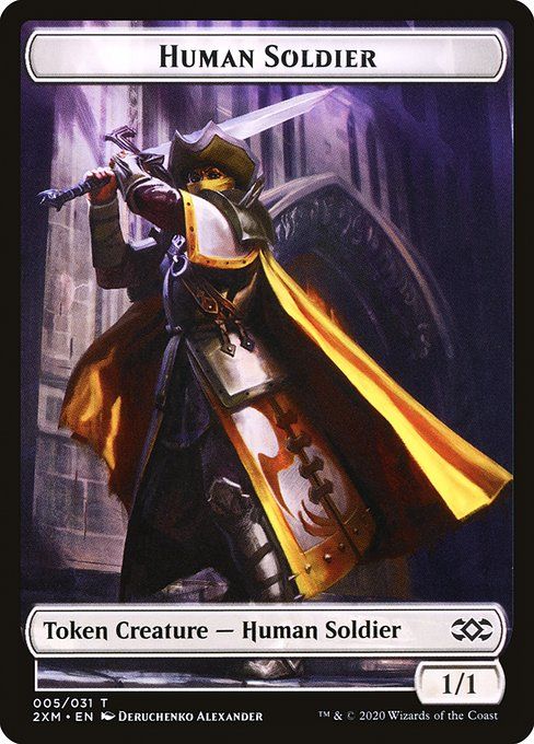 Carta MTG-Human Soldier-Double Masters-5-EN-NM-Common