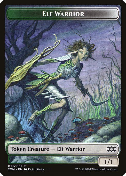 Carta MTG-Elf Warrior-Double Masters-21-EN-NM-Common
