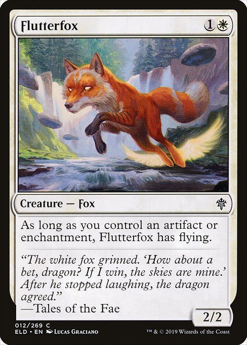 Carta MTG-Flutterfox-Throne of Eldraine-12-EN-EX- C