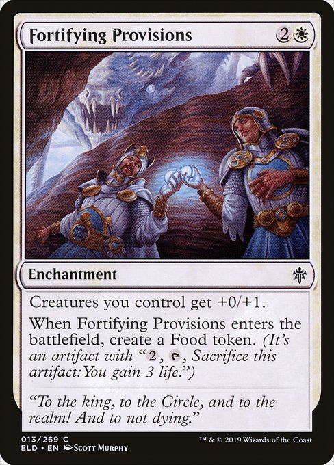 Carta MTG-Provviste Fortificanti-Throne of Eldraine-13-ITA-EX- C