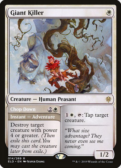 Carta MTG-Ammazzagiganti // Recidere-Throne of Eldraine-14-ITA-EX- R
