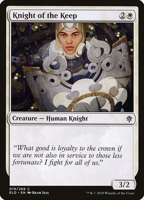 Carta MTG-Knight of the Keep-Throne of Eldraine-19-EN-EX- C
