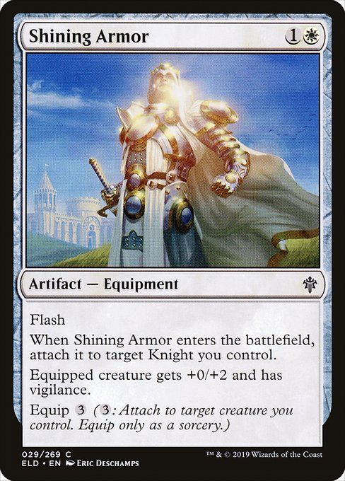 Carta MTG-Shining Armor-Throne of Eldraine-29-EN-EX- C