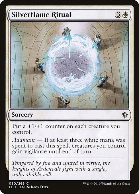 Carta MTG-Silverflame Ritual-Throne of Eldraine-30-EN-EX- C