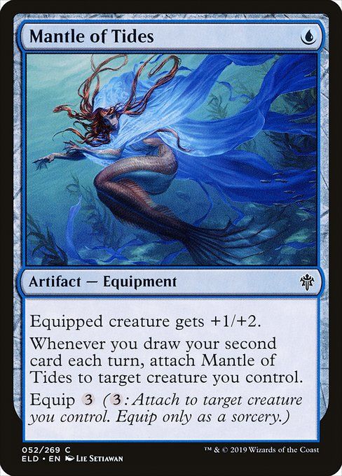 Carta MTG-Mantle of Tides-Throne of Eldraine-52-EN-EX- C