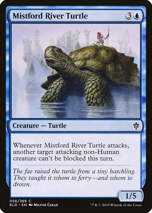 Carta MTG-Mistford River Turtle-Throne of Eldraine-56-EN-EX- C