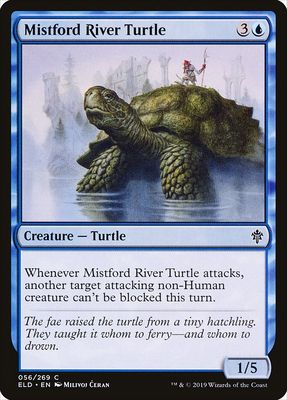Carta MTG-Mistford River Turtle-Throne of Eldraine-56-EN-EX- C Carta MTG-Mistford River Turtle-Throne of Eldraine-56-EN-EX- C