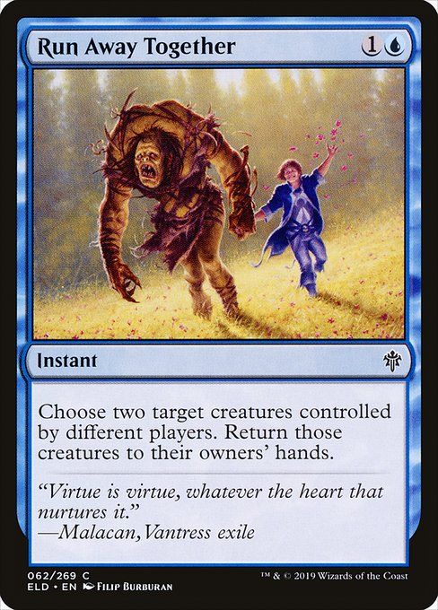 Carta MTG-Run Away Together-Throne of Eldraine-62-EN-EX- C