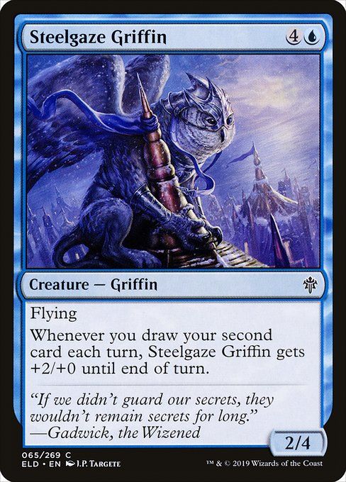 Carta MTG-Steelgaze Griffin-Throne of Eldraine-65-EN-EX- C
