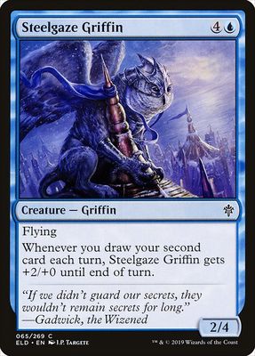Carta MTG-Steelgaze Griffin-Throne of Eldraine-65-EN-EX- C
