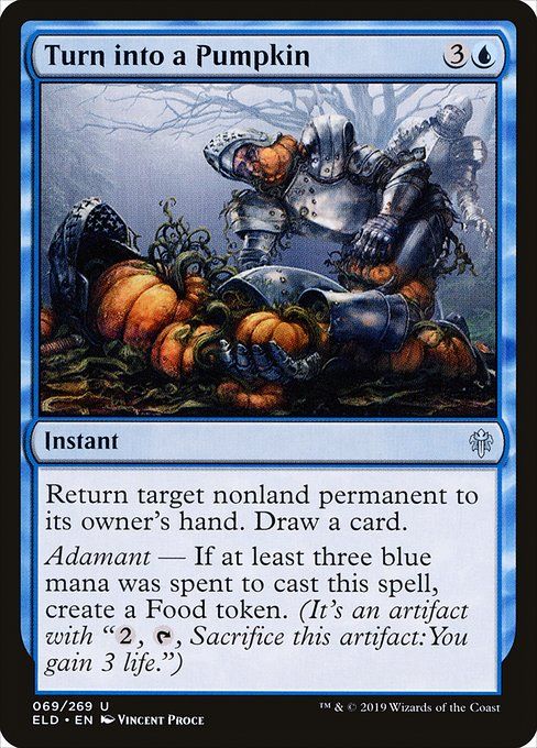 Carta MTG-Turn into a Pumpkin-Throne of Eldraine-69-EN-EX- U