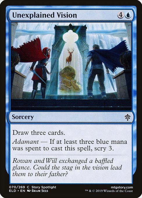 Carta MTG-Unexplained Vision-Throne of Eldraine-70-EN-EX- C