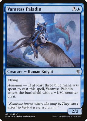 Carta MTG-Vantress Paladin-Throne of Eldraine-72-EN-EX- C