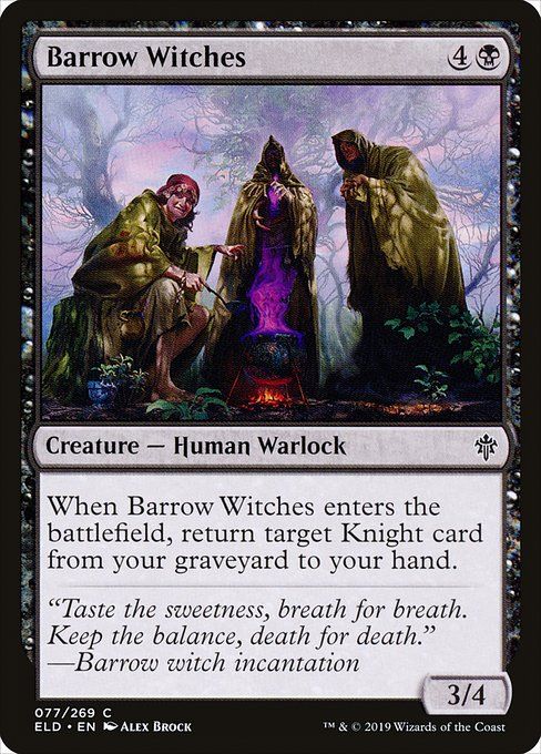 Carta MTG-Barrow Witches-Throne of Eldraine-77-EN-EX- C