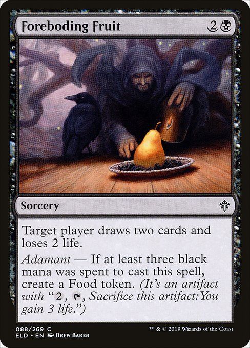Carta MTG-Foreboding Fruit-Throne of Eldraine-88-EN-EX- C