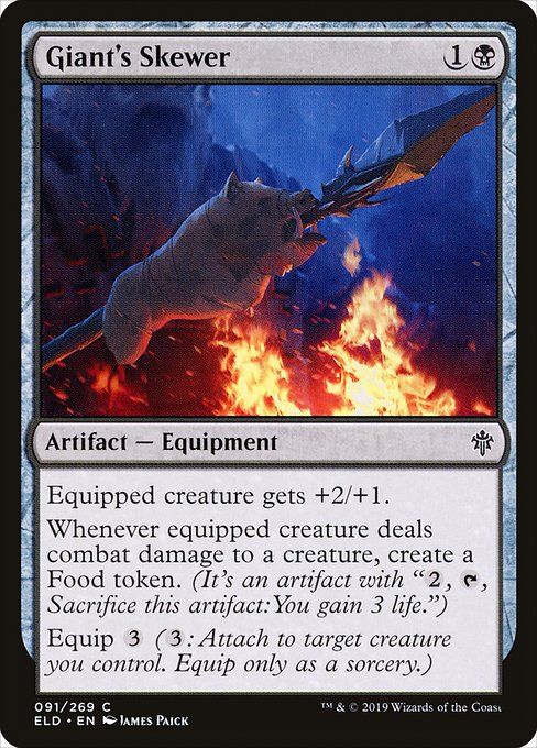Carta MTG-Giant's Skewer-Throne of Eldraine-91-EN-EX- C