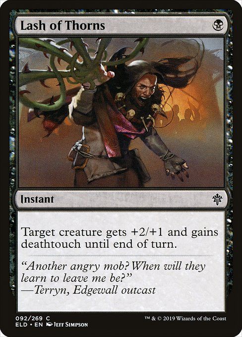 Carta MTG-Frustata di Spine-Throne of Eldraine-92-ITA-EX- C