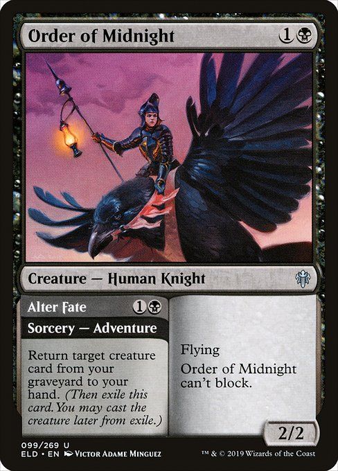 Carta MTG-Order of Midnight // Alter Fate-Throne of Eldraine-99-EN-EX- U