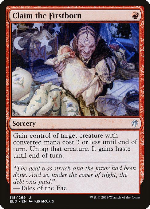 Carta MTG-Reclamare il Primogenito-Throne of Eldraine-118-ITA-EX- U