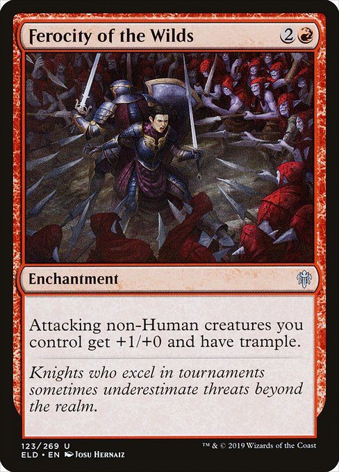 Carta MTG-Ferocity of the Wilds-Throne of Eldraine-123-EN-EX- U