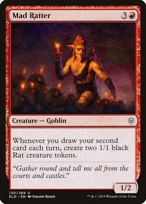 Carta MTG-Mad Ratter-Throne of Eldraine-130-EN-EX- U