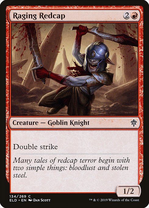Carta MTG-Raging Redcap-Throne of Eldraine-134-EN-EX- C