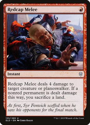 Carta MTG-Redcap Melee-Throne of Eldraine-135-EN-EX- U Carta MTG-Redcap Melee-Throne of Eldraine-135-EN-EX- U