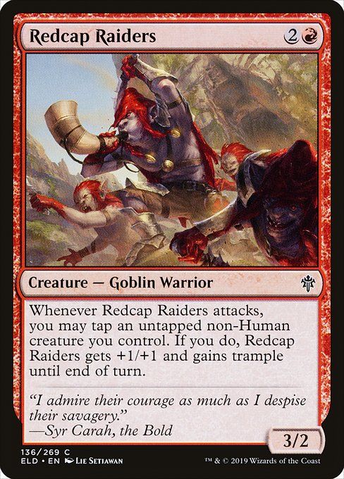 Carta MTG-Redcap Raiders-Throne of Eldraine-136-EN-EX- C