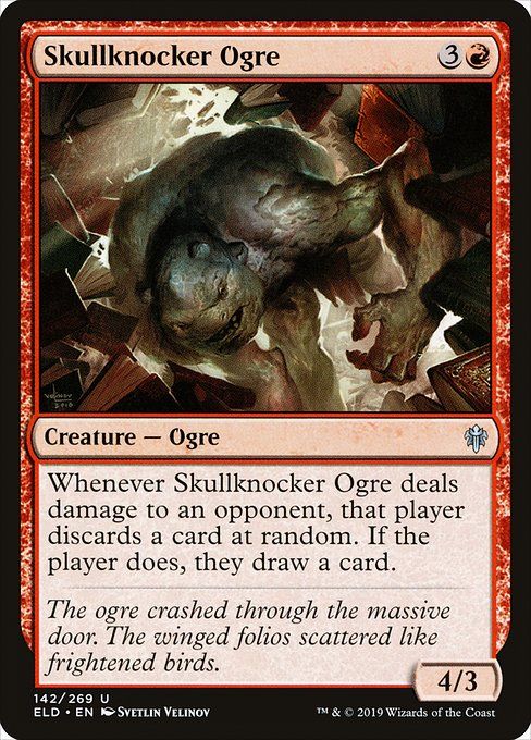 Carta MTG-Skullknocker Ogre-Throne of Eldraine-142-EN-EX- U