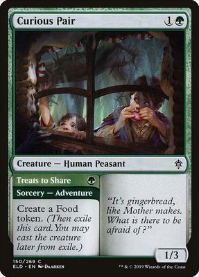 Carta MTG-Coppia di Curiosoni // Dolcetti-Throne of Eldraine-150-ITA-EX- C